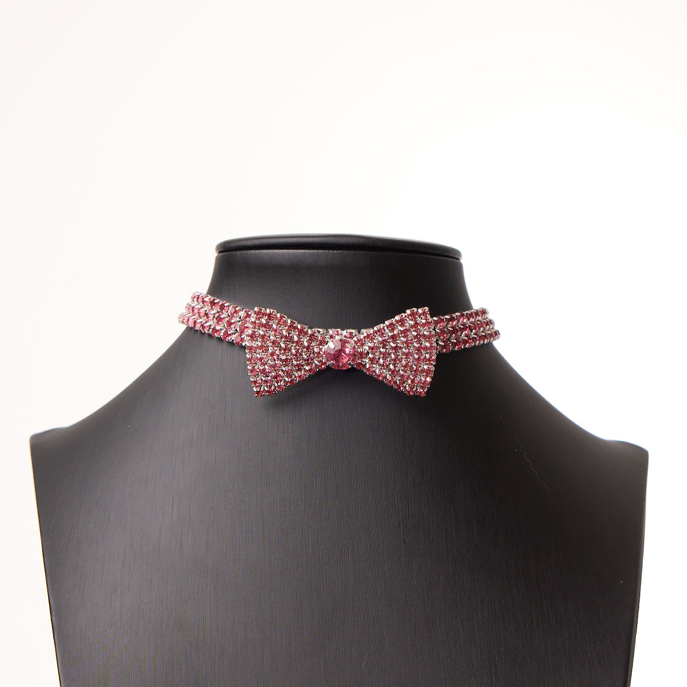The Azure Bow-Tie Crystal Collar